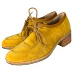 Clarks Originals Phenia Strand Lace Up Mustard Brown Leather Heeled Loafer 8 Yellow Photo 0