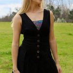 Forever 21 Black Linen Romper Photo 3