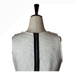 Milly Dress Women 6 White Tweed Embroidered Geometric Trim Aztec Mini Luxury Photo 5