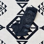 Joie  Okana B Cropped Cargo Skinny Ankle Pant in Caviar Black Size 29 Photo 4