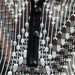 Ny Collection  Black, Brown and Gray Chevron Blouse Size Large Photo 5