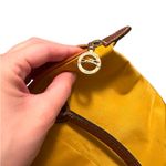 Longchamp MUSTARD YELLOW AND BROWN LEATHER SHOULDER BAG Photo 6