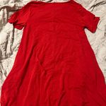Zenana  Red Tshirt Dress Photo 3