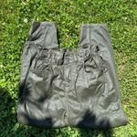 ZARA Coated baggy paperbag pants Photo 3