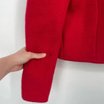 vintage 100% boiled wool michigan cherry red button down fitted sweater jacket Photo 8
