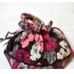 Vera Bradley  Mocha Rogue Trendy Mod Draw String Scrunch/Double Handle Bag Purse Photo 4