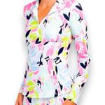 Tommy Bahama  Golf Quarter Zip 50 UPF Vibrant Floral Print Women’s Size XS Photo 0