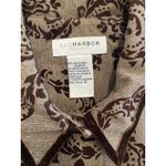 Sag Harbor Brown Herringbone Velvet Detail Trim Button Front Jacket Petite 12 Photo 3
