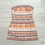 Seven Wonders Tribal Print Acacia Strapless Mini Dress Orange Size M Photo 2