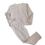 Roberta Roller Rabbit Roller Rabbit Pajama Set Womens Small White Red Hearts 100% Cotton 2 Piece Pants Photo 0