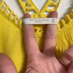 ZARA  TRAFALUC COLLECTIONS Yellow Embroidered Mini Dress, Small Photo 3