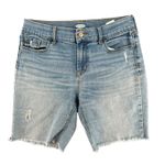 Old Navy Cut-Off Jean Shorts Women’s Size 4 Light Wash Distressed Raw Hem Y2K Photo 0