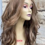 Thick blonde mix sidepart swisslace wig waves Photo 2