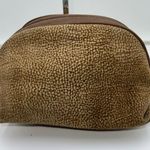 BORBONESE Pouch Redwall Quail Pattern Suede x Leather Photo 1