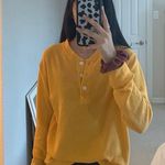 Urban Outfitters orange/yellow henley  Photo 2