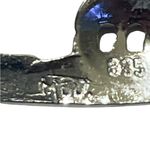 Lg Vtg 835 Silver Euro Silver w/ Marcasite Italian Gondola Openwork Pin/Brooch Photo 5