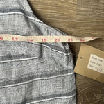 Habitat NEW  - Linen Black Striped Dress Photo 10