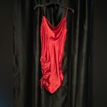 City Studios Red Satin Mini Dress Photo 1