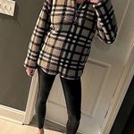 Koolaburra by Ugg Like New Oversized Fleece Sherpa Black/Tan Jacket, Medium Photo 0