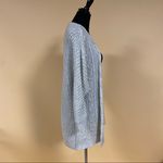 Pink Rose 🛍️ 5/$20  Gray Cream Woven Knit Cardigan Sweater Size XS Photo 4