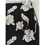 Adam Lippes Black White Floral Twill Pencil Skirt Women’s Size 14 Photo 4