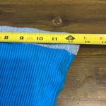 superdown  Ribbed Blue Tube Top Strapless Glitter Metallic Strapless M Photo 4