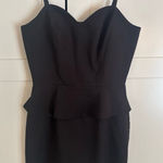 Naven  Black Mini Peplum Dress Photo 0