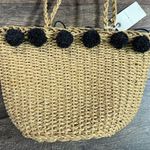 Lucky Brand NWT Straw Pompom Purse Photo 1