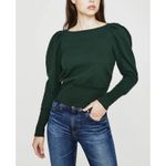 AG Adriano Goldschmied Adriano Goldschmied Womens Top Sz S Green Walker Sweatshirt Puff French Terry Photo 5