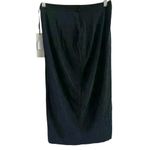 Helfrich Los Angeles Women's S Reagan Black Washed Knee Length Stretch Skirt NWT Photo 1