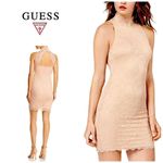 Guess New  blush stretch lace mini dress. NWT Photo 15