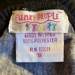 Funky‎ People black red gray white sleeveless dress soft polyester size small Photo 6