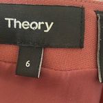 Theory  Crepe Shift Banded V-Neck Admiral Deep Rose Dress Photo 4