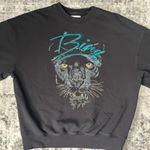 ANINE BING  Kenny Panther Sweatshirt in Vintage Black Photo 1