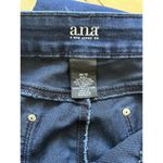 a.n.a Faux Leather Stripe Mid Rise Stretch Denim Skinny Leg Jeggings Size 30/10 Photo 6