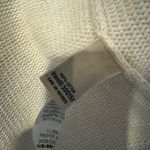 L.L. Bean Womens Zip Up Cardigan Sweater Knit‎ Large White Cotton Photo 7