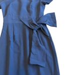 Black Halo  Harbor Sheath Dress Pacific Blue Luxury Bow Fitted Size 0 Womens NWT Photo 3