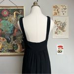 Oleg Cassini Black Ruffle Cocktail Dress Sweetheart Neckline size 8 medium Photo 6