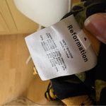 Reformation  Cave Top‎ Lemon Drop Smocked Puff Sleeve Size 4 Photo 5