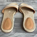 J.Crew  Beige and White Striped Slide Sandals Photo 5