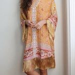 Spell & the Gypsy Collective Portobello Road Tassel Dress Yellow Size L Photo 0
