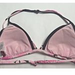 Gossip Swim Suit Bikini Top Women Size Large Pink Brown Padded Floral Photo 2