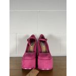 Steve Madden  Elyssa Pink Suede Platform Heels Mary Jane Size 7M Photo 2