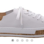 Schutz Murphy Women's White with Cork Details Platform Leather Sneakers Size 7.5 Photo 0