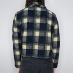 Vintage 80s Skoozi Plaid Cropped Teddy Jacket Photo 1