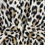 Chico's  0 US S 4 No Iron Button Down Up Shirt Effortless Love Leopard Woman's Photo 4
