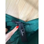 Lulus NWT  Formal Invitation Emerald Green Satin Cowl Neck Maxi Dress Wedding S Photo 5