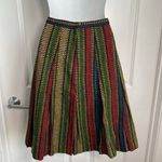 Vintage 1960s Pleated Striped A Photo 8