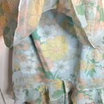 Fairy Tong London Chiffon Sheer Pastel Floral Dress Si… Yellow Size L Photo 4