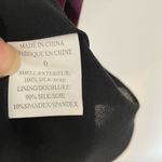 Theory Silk Red & Purple Watercolor Sleeveless Dress Size 0 Photo 8